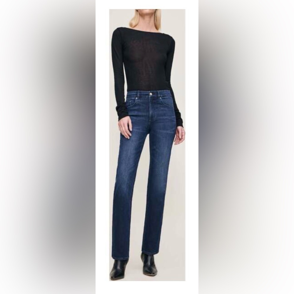 DL1961 Dark Blue Patti Thunderbird Straight Cigarette Leg Jeans Size 30